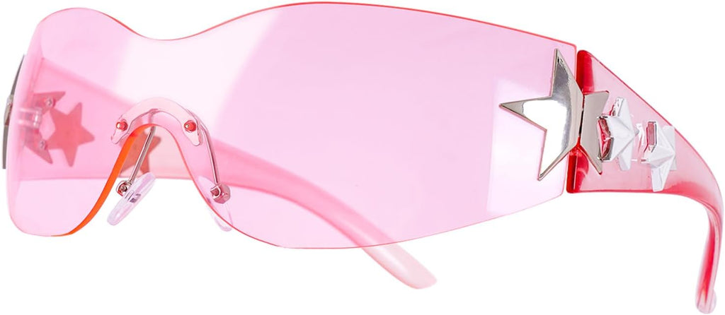 Glarelow Nova Y2K wrap-around shield sunglasses