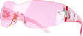 Glarelow Nova Y2K wrap-around shield sunglasses