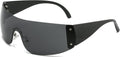 Glarelow Comet oversized Y2K shield sunglasses