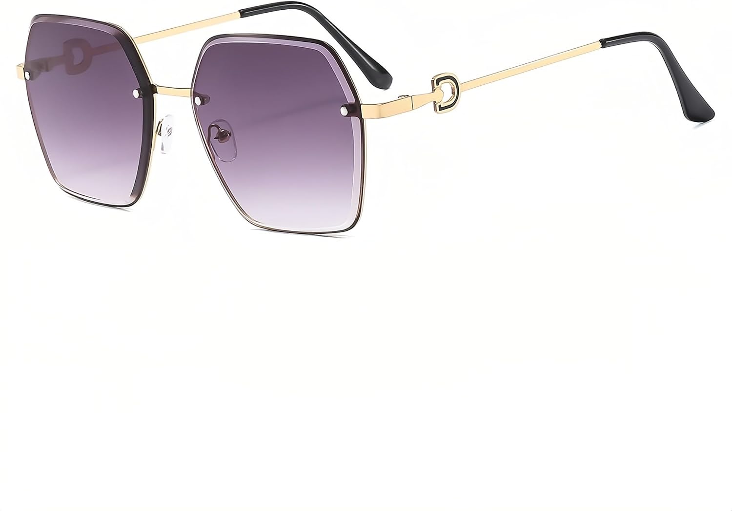 Glarelow Muse cat-eye gradient frameless sunglasses