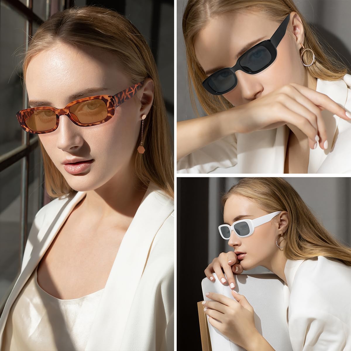 Glarelow Retro sunglasses on model