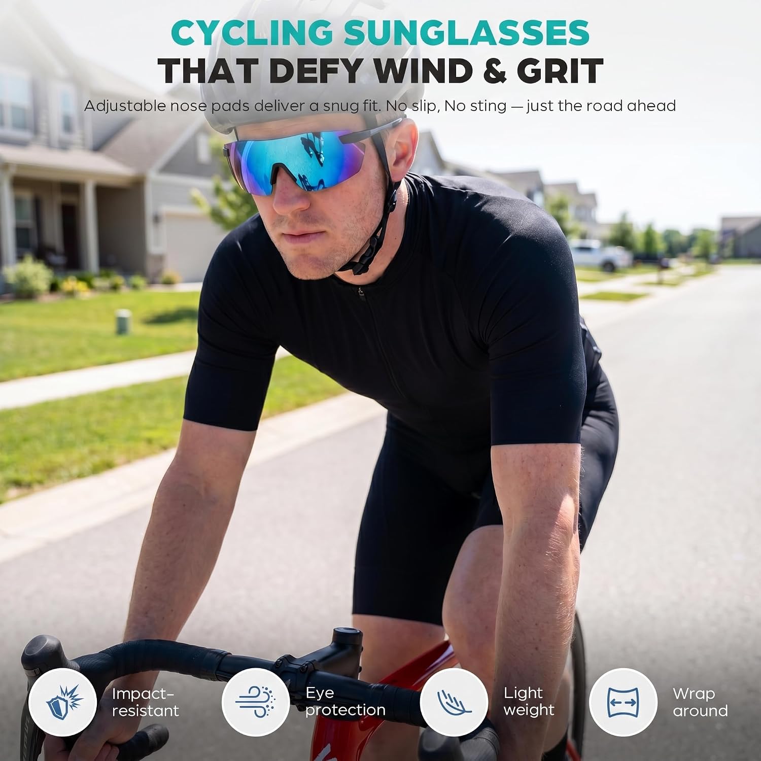 Glarelow Momentum sunglasses on model
