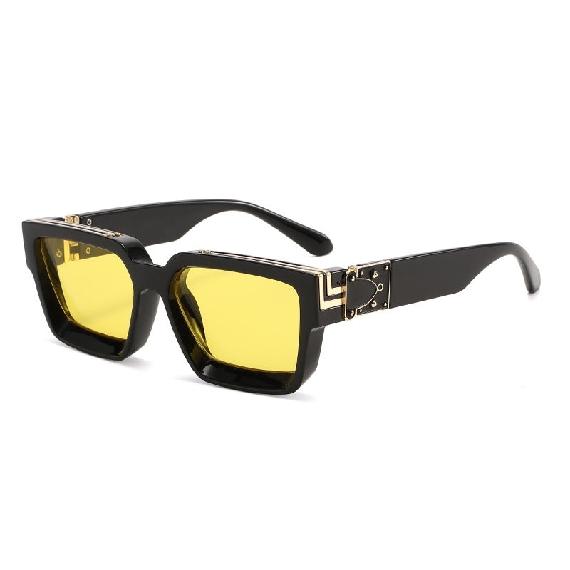 High-end square-frame sunglasses
