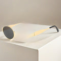 Oval Metal Frame Sunglasses UV400