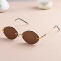 Crystal Lens Frameless Sunglasses for Driving