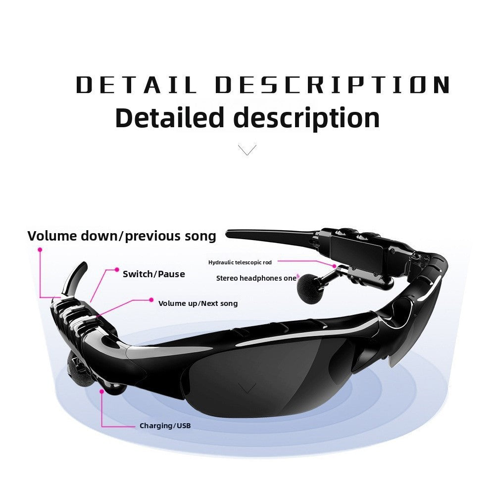 Wireless Bluetooth Audio Sunglasses with Music Playback