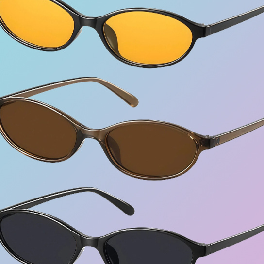 Oval Frame Sunglasses UV400 Protection