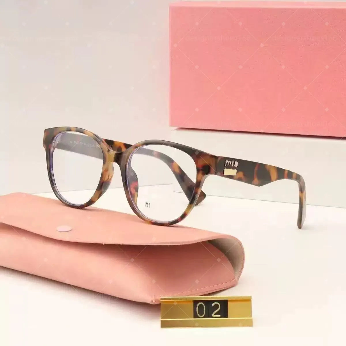 Glarelow Oval Noir luxury rimless sunglasses